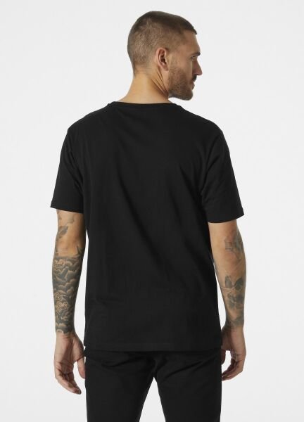 Helly Hansen Logo Erkek T-Shirt Siyah - S
