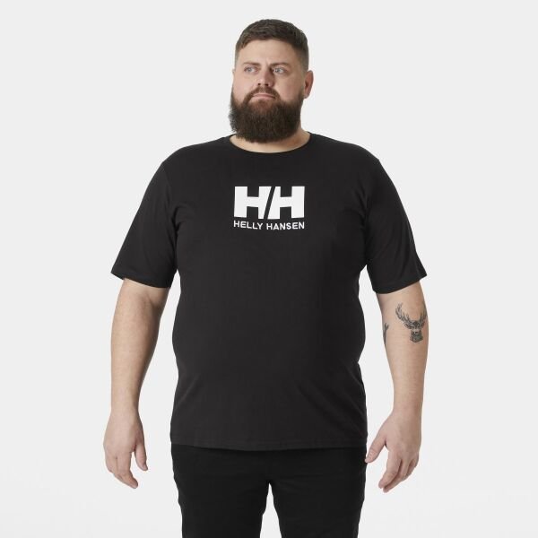 Helly Hansen Logo Erkek T-Shirt Siyah - S