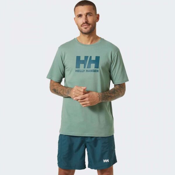 Helly Hansen Logo Erkek T-Shirt Yeşil - S
