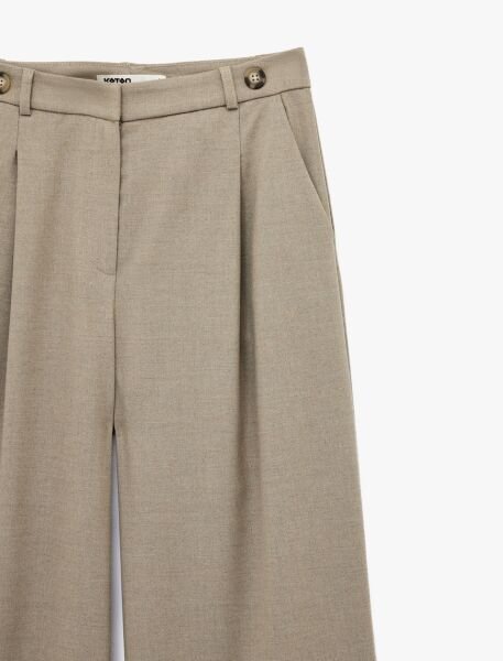 Koton Vizon Pantolon 6Sak40205Uw 42 - Vizon