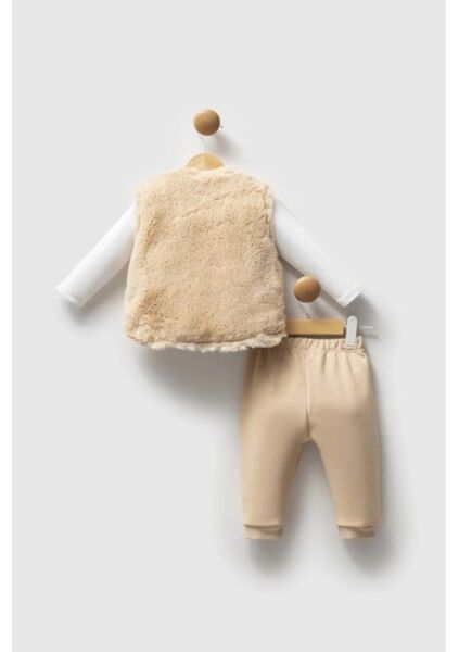 U.S.POLO ASSN KIZ BEBEK 3LÜ TAKIM Bej - 24-36