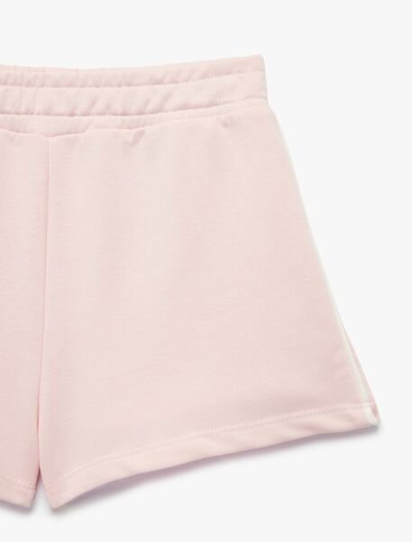 Koton Kız Çocuk Beli Lastikli Viskon Karışımlı Kısa Şort 6SKG40180AK Gri - 9-10