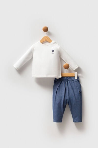 U.S.Polo Assn Erkek Bebek 3 lü Takım 9-12 - Mavi