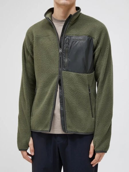 Peak Performance M Pile Zip Jacket Erkek Polar Yeşil - 2XL