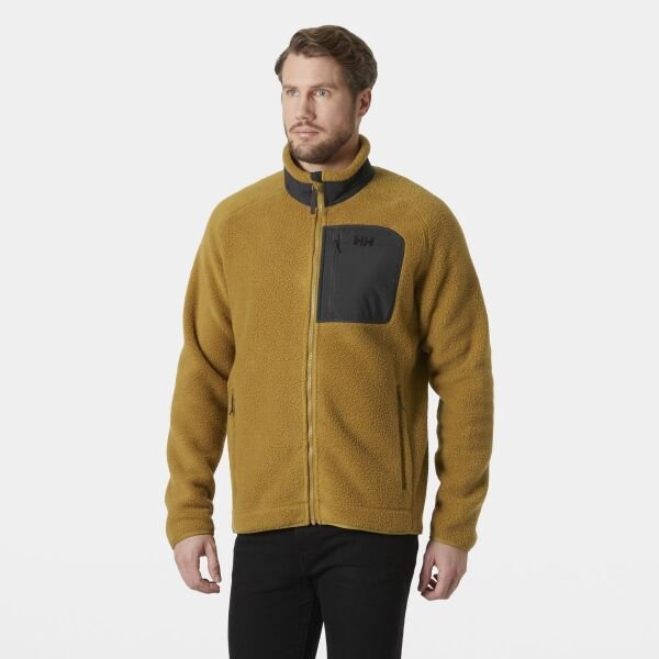 Helly Hansen Panorama Pile Fleece Block Erkek Polar Ceket Kahverengi - XL
