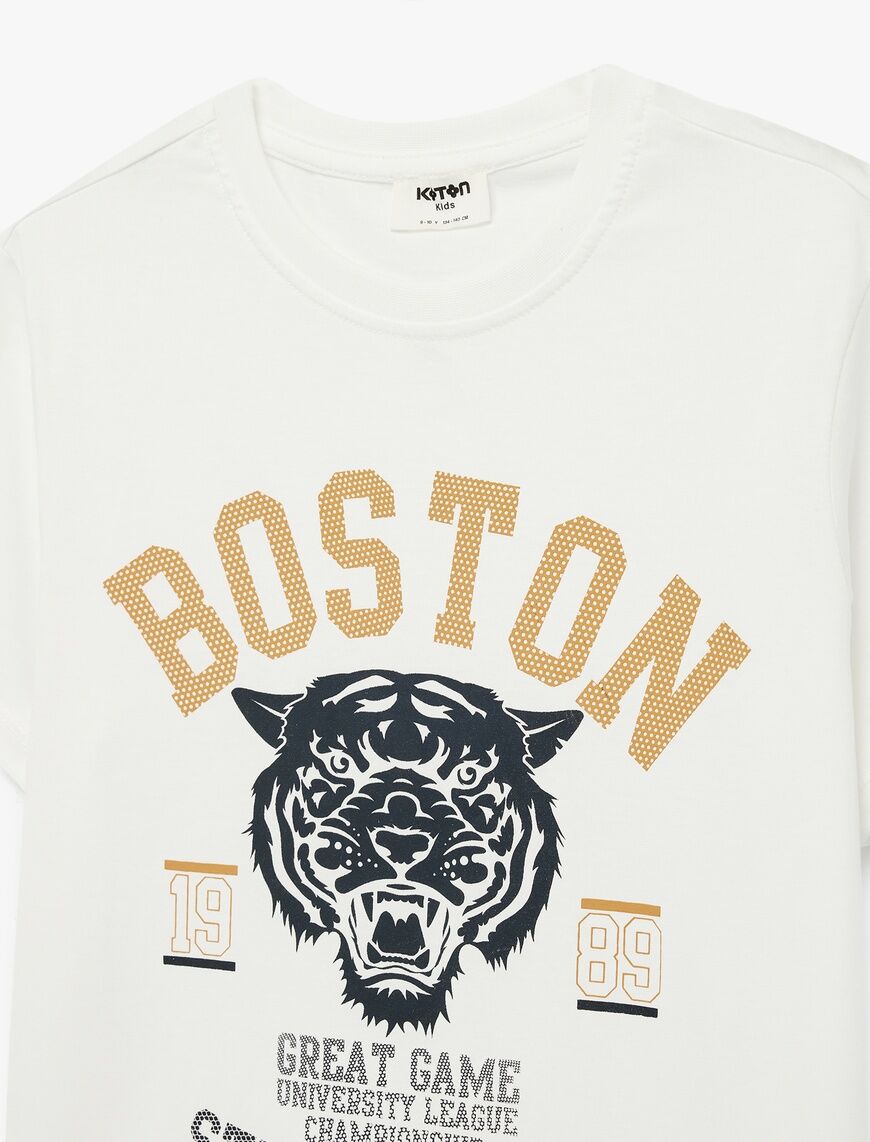 Koton Beyaz Tişört 6Skb10088Tk Beyaz - 9-10