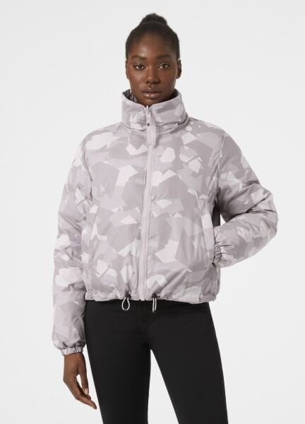 HELLY HANSEN W REVERSIBLE TERSİ GİYİLEBİLİR PUFFER MONT S - DUSTY SYRİN