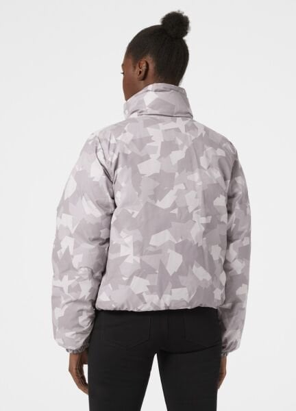 HELLY HANSEN W REVERSIBLE TERSİ GİYİLEBİLİR PUFFER MONT S - DUSTY SYRİN