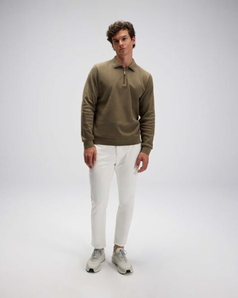 Ellesse Erkek Polo Sweatshirt EM602 XXL - Haki