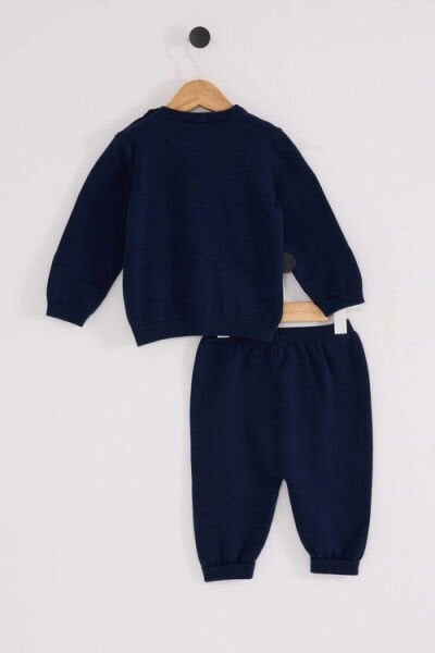 U.S.Polo Erkek Bebek Triko 2 li Takım 9-12 - Lacivert