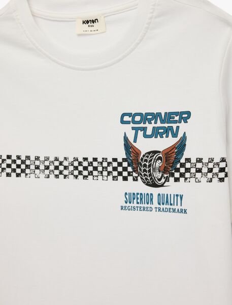 Koton Beyaz Tişört 6Skb10104Tk Beyaz - 9-10