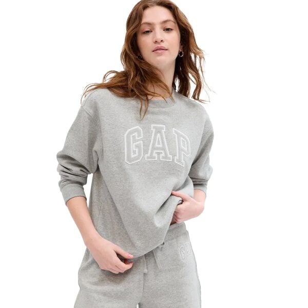 Gap Kadın Sweatshirt V-GAP HERITAGE CREW Gri - XL
