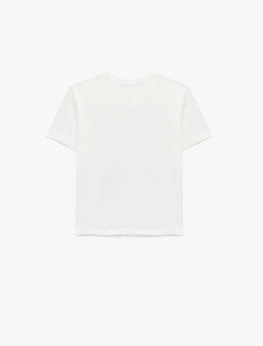 Koton Beyaz Tişört 6Skb10106Tk Beyaz - 9-10