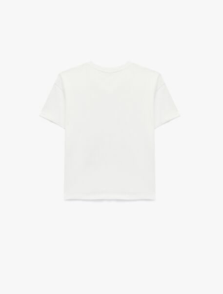 Koton Beyaz Tişört 6Skb10106Tk Beyaz - 9-10