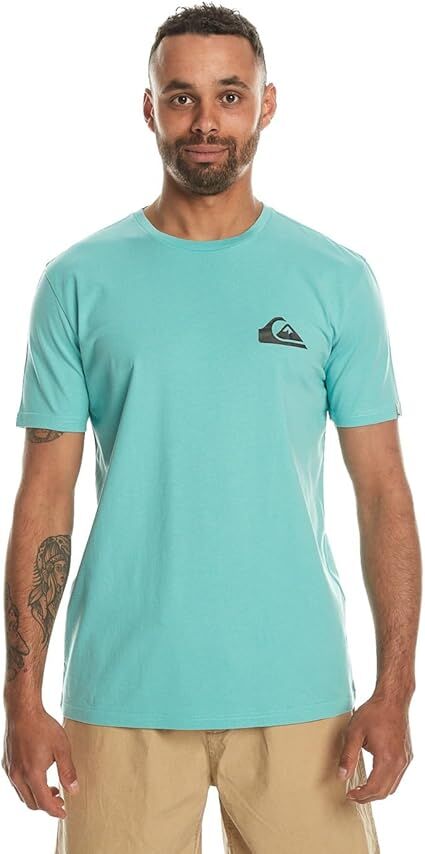 Quiksilver Mw Mini Logo Ss Erkek Tişört Turkuaz - XL