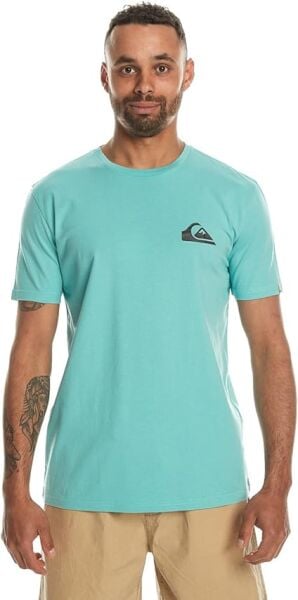Quiksilver Mw Mini Logo Ss Erkek Tişört Turkuaz - XL