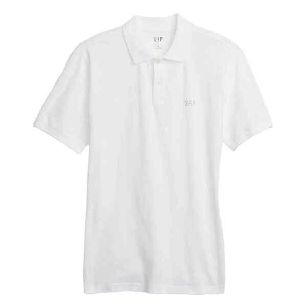 Gap Erkek Polo T-shirt F-LOGO PK POLO Beyaz - XXL