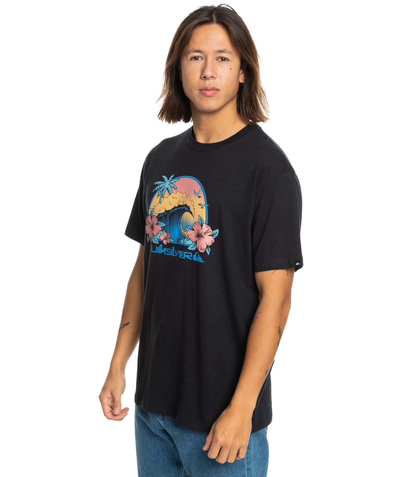 Quiksilver Riding Today Ss Erkek Tişört Siyah - M
