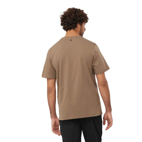 Salomon Graphic Ss Tee Erkek Kısa Kollu T-Shirt Kahverengi - L