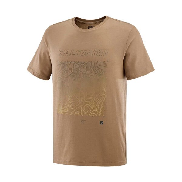 Salomon Graphic Ss Tee Erkek Kısa Kollu T-Shirt Kahverengi - L