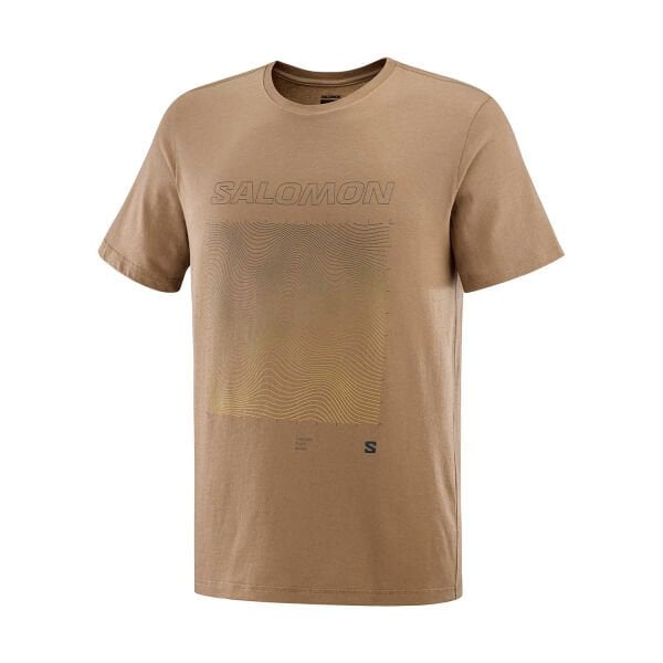 Salomon Graphic Ss Tee Erkek Kısa Kollu T-Shirt Kahverengi - XL