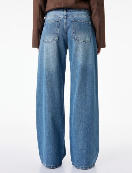 Koton Koyu İndigo Pantolon 6Sal40120Md 32 - İndigo