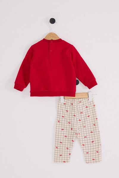 U.S.Polo Assn Kız Bebek 2 li Takım 9-12 - Kırmızı