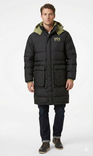HELLY HANSEN YU REVERSIBLE TERSİ GİYİLEBİLİR COAT PALTO L - BLACK