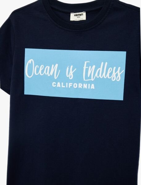 Koton Lacivert Tişört 6Skb10152Tk Lacivert - 9-10