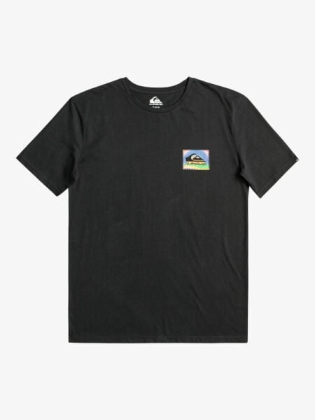 Quiksilver Erkek Beyaz Color Flow Pamuklu Grafik Baskılı T-Shirt Eqyzt07229
