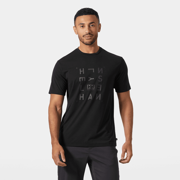 Helly Hansen Skog Recyled Graphic Erkek T-Shirt XL - BLACK