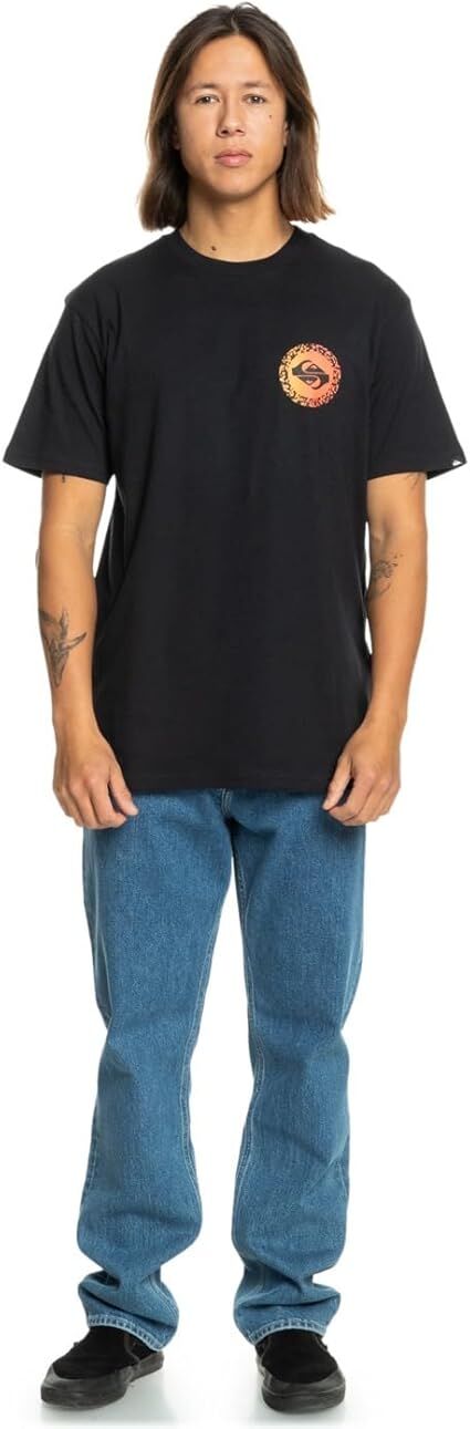 Quiksilver Long Fade Ss Erkek Tişört Siyah - S