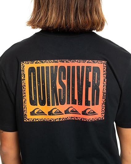 Quiksilver Long Fade Ss Erkek Tişört Siyah - S