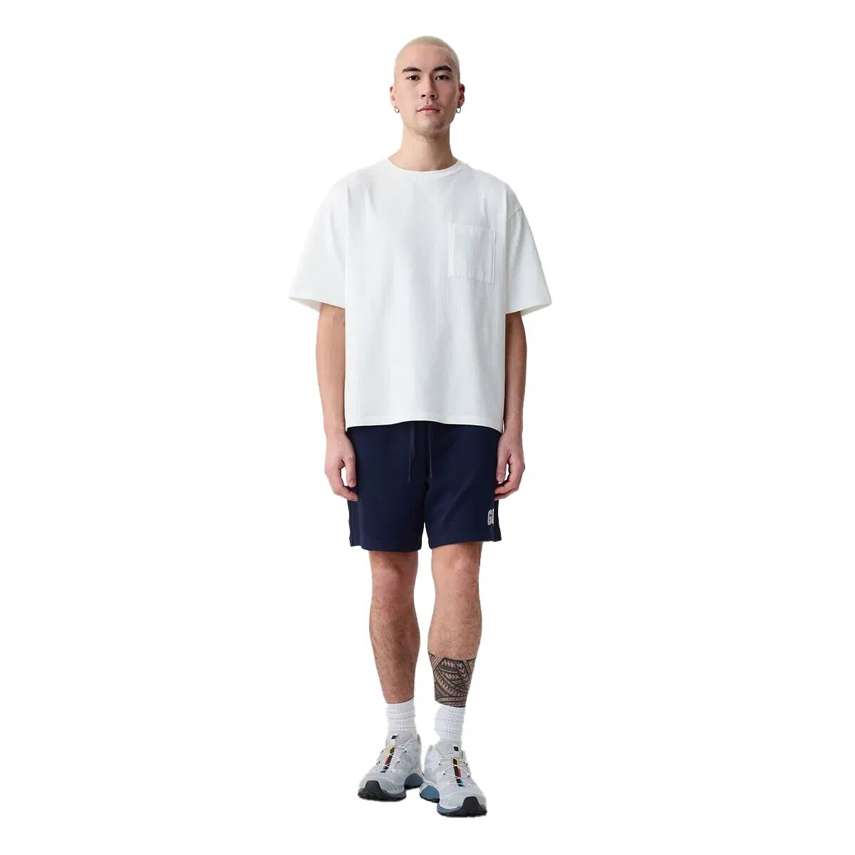 Gap Erkek Şort V-FRCH FT HERITAGE LOGO SHORT Gri - XXL