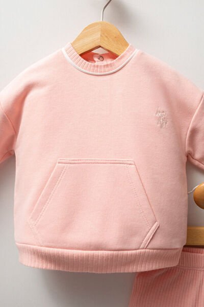 U.S.Polo Assn Kız Bebek 2 li Takım 6-9 - Açık Pembe