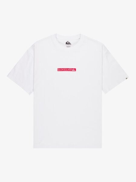 Quiksilver Erkek Beyaz DNA Clicker %100 Organik Pamuklu Tişört EQYZT08207 XL - Bright White - Solid
