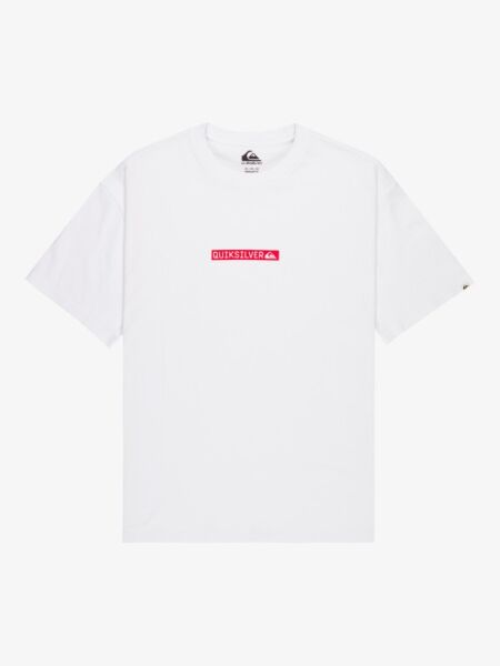 Quiksilver Erkek Beyaz Dna Clicker %100 Organik Pamuklu Tişört Eqyzt08207 XL - Bright White - Solid