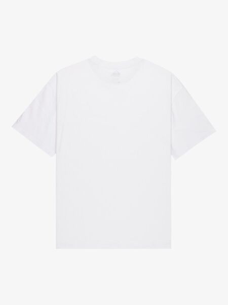 Quiksilver Erkek Beyaz Dna Clicker %100 Organik Pamuklu Tişört Eqyzt08207 XL - Bright White - Solid